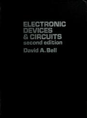 Cover of: Electronic devices and circuits by Bell, David A.