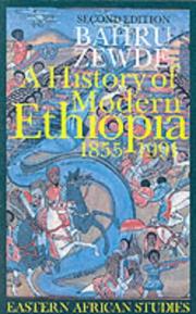 Cover of: A History of Modern Ethiopia, 1855-1991 (Eastern African Studies)