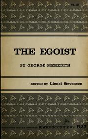 Cover of: The egoist: a comedy in narrative