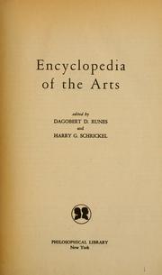 Cover of: Encyclopedia of the arts