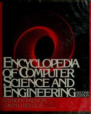 Cover of: Encyclopedia of computer science and engineering by Anthony Ralston, Edwin D. Reilly
