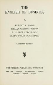 Cover of: The English of business
