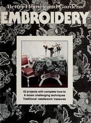 Cover of: Embroidery by Better homes and gardens