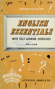Cover of: English essentials, with self-scoring exercises
