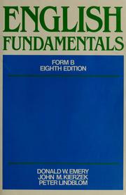 Cover of: English fundamentals, Form B