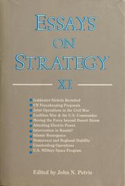 Cover of: Essays on strategy, XI by Petrie John N.