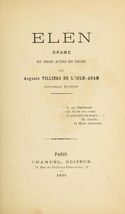 Cover of: Elën: drame en trois actes en prose