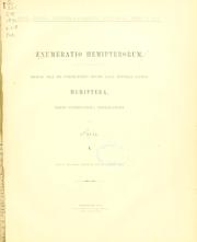 Cover of: Enumeratio hemipterorum by Carl Stål