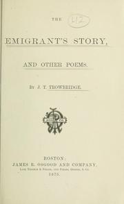 Cover of: The emigrant's story, and other poems