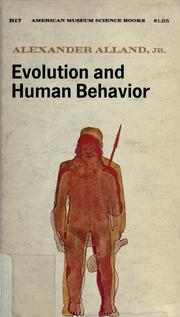 Cover of: Evolution and human behavior by Alexander Alland