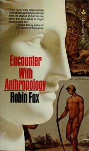 Cover of: Encounter with anthropology