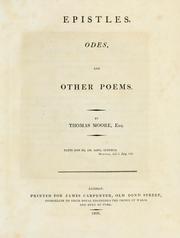 Cover of: Epistles, odes, and other poems.