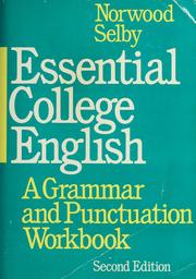 Cover of: Essential college English: a grammar and punctuation workbook
