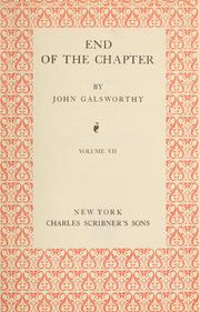 Cover of: End of the chapter