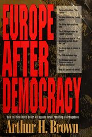 Cover of: Europe after democracy