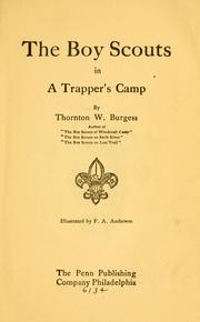 Cover of: boy scouts in a trapper's camp