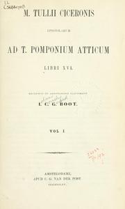 Ad Atticum by Cicero