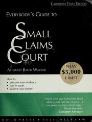 Everybody's small claims court by Ralph E. Warner