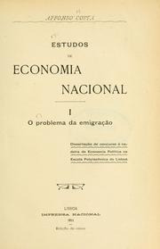 Cover of: Estudos de economia nacional I: O problema da emigração