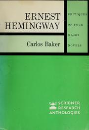 Cover of: Ernest Hemingway: critiques of four major novels