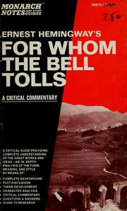 Cover of: Ernest Hemingway's For whom the bell tolls by Lawrence H. Klibbe