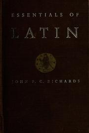 Cover of: Essentials of Latin: an introductory course using selections from Latin literature