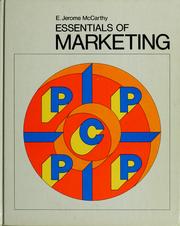 Cover of: Essentials of marketing by E. Jerome McCarthy
