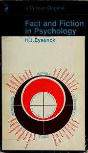 Cover of: Fact and fiction in psychology by Hans Jurgen Eysenck