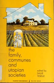 Cover of: The Family, communes, and utopian societies.