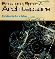 Cover of: Existence, space and architecture