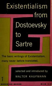 Cover of: Existentialism from Dostoevsky to Sartre