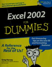 Cover of: Excel 2002 for dummies