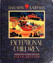 Cover of: Exceptional children: introduction to special education