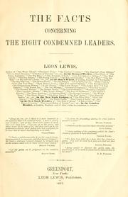 Cover of: The facts concerning the eight condemned leaders