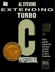 Cover of: Extending Turbo C Professional