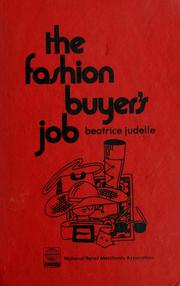 Cover of: The fashion buyer's job.