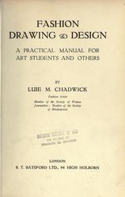 Cover of: Fashion drawing and design by Luie M. Chadwick