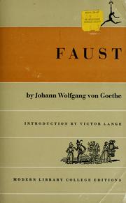 Cover of: Faust: Der Tragödie erster Teil