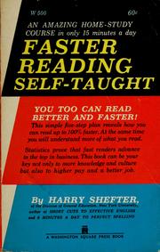 Cover of: Faster reading self-taught