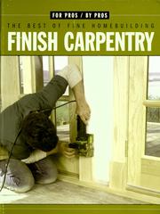 Cover of: Finish carpentry: the best of Fine homebuilding.
