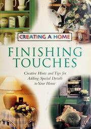 Cover of: Finishing touches by 
