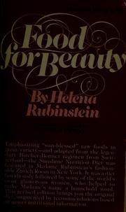Cover of: Food for beauty by Rubinstein, Helena
