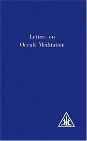 Cover of: Letters on Occult Meditation