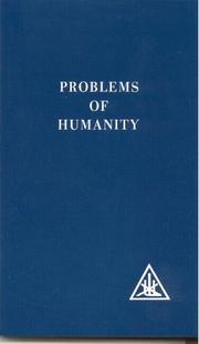 Cover of: Problems of humanity