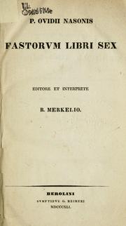Cover of: Fastorum libri sex. by Ovid