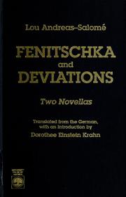 Cover of: Fenitschka ; and, Deviations by Lou Andreas-Salomé