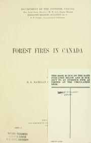 Cover of: Forest fires in Canada