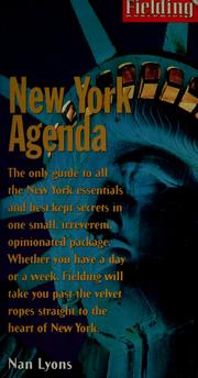 Cover of: Fielding's New York agenda