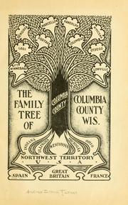 Cover of: family tree of Columbia County