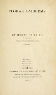Cover of: Floral emblems. by Phillips, Henry